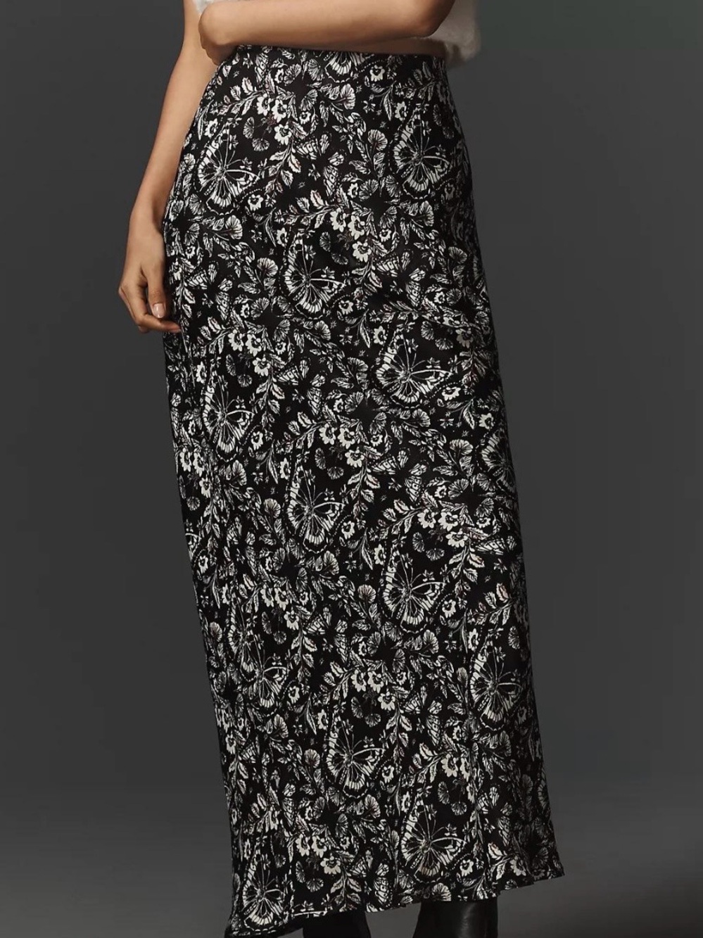 Anthropologie floral butterfly maxi skirt 
Small